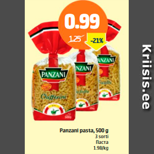 Allahindlus - Panzani pasta, 500 g