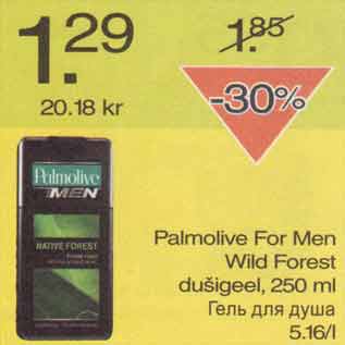 Allahindlus - Palmolive For Men Wild Forest dušigeel