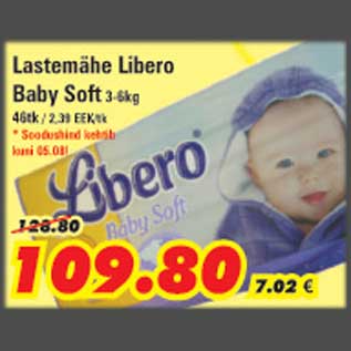 Allahindlus - Lastemähe Libero Baby Soft