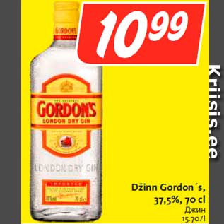 Allahindlus - Džinn Gordon´s, 37,5%, 70 cl