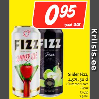 Allahindlus - Siider Fizz, 4,5%, 50 cl