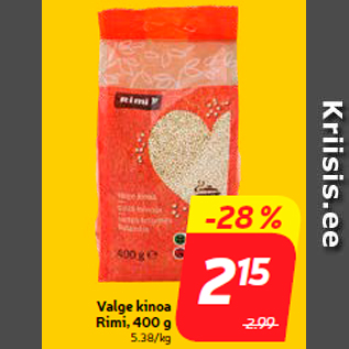 Скидка - Белая киноа Rimi, 400г