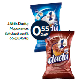 Allahindlus - Jäätis Dadu