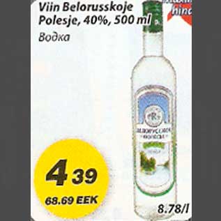 Allahindlus - Viin Belorusskoje Polesje