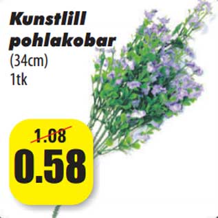 Allahindlus - Kunstlill pohlakobar (34cm) 1tk