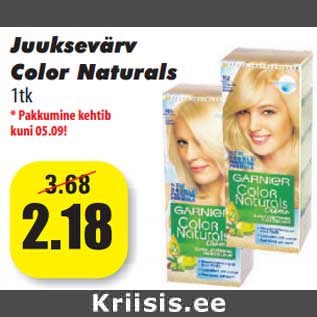 Allahindlus - Juuksevärv Color Naturals 1tk