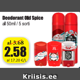 Allahindlus - Deodorant Old Spice