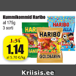 Allahindlus - Kommikommid Haribo