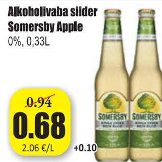 Allahindlus - Alkoholivaba siider Somersby Apple