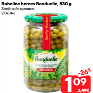 Allahindlus - Roheline hernes Bonduelle, 530 g