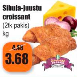 Allahindlus - Sibula-juustu croissant