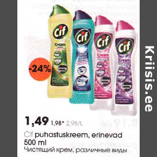 Скидка - Чистящий кpeм, различные виды