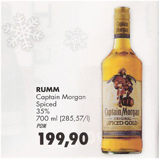 Allahindlus - Rumm Captain Morgan Spiced