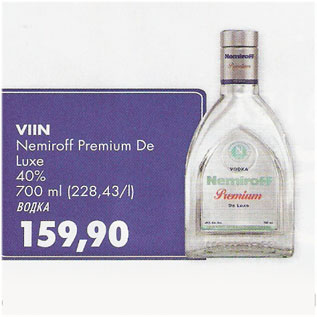 Allahindlus - Viin Nemiroff Premium De Luxe