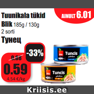 Allahindlus - Tuunikala tükid Blik