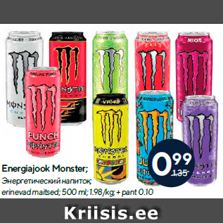 Allahindlus - Energiajook Monster