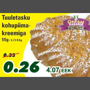 Allahindlus - Tuuletasku kohupiimakreemiga