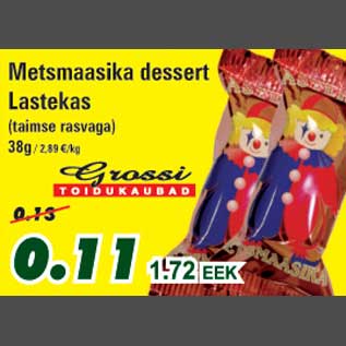 Allahindlus - Metsmaasika dessert Lastekas