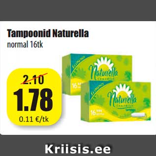 Скидка - Тампоны Naturella