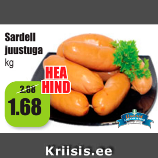 Allahindlus - Sardell juustuga kg