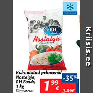 Allahindlus - Külmutatud pelmeenid Nostalgia, RH Foods, 1 kg