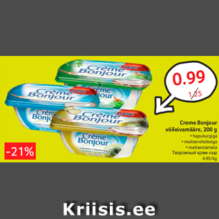 Allahindlus - Creme Bonjour võileivamääre, 200 g