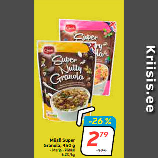 Скидка - Мюсли Super Granola, 450 г