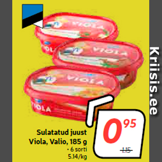 Allahindlus - Sulatatud juust Viola, Valio, 185 g