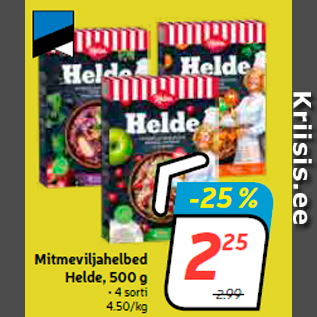 Allahindlus - Mitmeviljahelbed Helde, 500 g