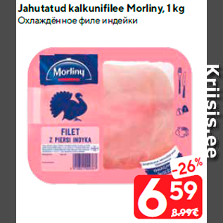 Allahindlus - Jahutatud kalkunifilee Morliny, 1 kg