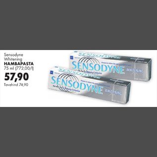 Allahindlus - Sensodyne Whitening Hambapasta