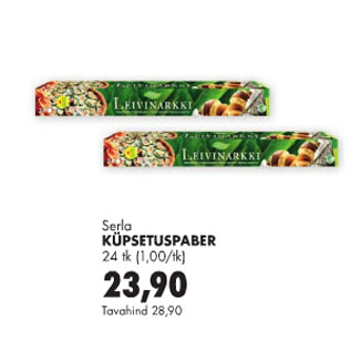 Allahindlus - Serla Küpsetuspaber