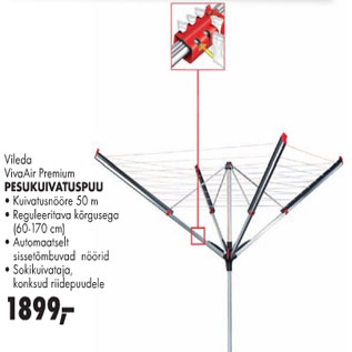 Allahindlus - Vileda VivaAir Premium Pesukuivatuspuu