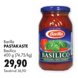 Allahindlus - Barilla Pastakaste