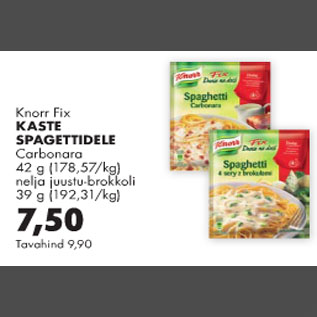 Allahindlus - Knorr Fix Kaste spagettidele
