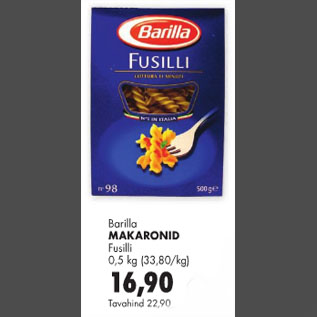 Allahindlus - Barilla Makaronid