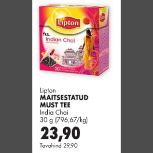Allahindlus - Lipton Maitsestatud must tee