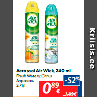 Allahindlus - Aerosool Air Wick, 240 ml