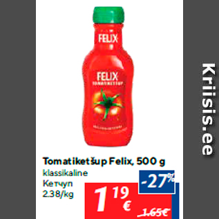 Allahindlus - Tomatiketšup Felix, 500 g