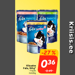 Скидка - Кошачий обед Felix, 100 г *