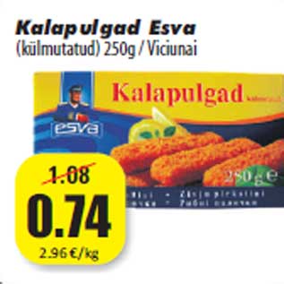Скидка - Рыбные палочки Esva (замороженные) 250 г