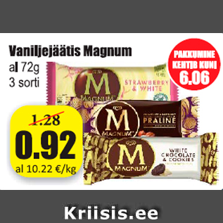 Allahindlus - Vaniljejäätis Magnum