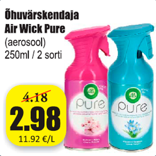 Скидка - Освежитель воздуха Air Wick Pure