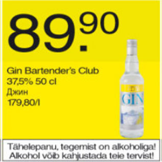 Allahindlus - Gin Bartenders Club
