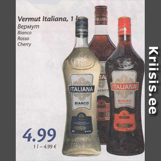 Allahindlus - Vermut Italiana, 1 L