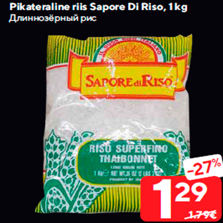 Allahindlus - Pikateraline riis Sapore Di Riso, 1 kg