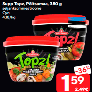 Allahindlus - Supp Topz, Põltsamaa, 380 g