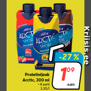 Allahindlus - Proteiinijook Arctic, 300 ml