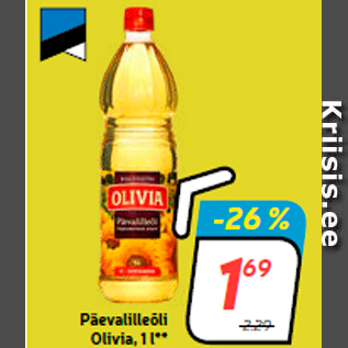 Allahindlus - Päevalilleõli Olivia, 1 l**