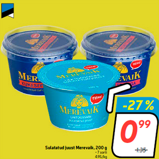 Allahindlus - Sulatatud juust Merevaik, 200 g